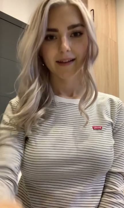 Petite Amateur Slut Strips and Plays with her Tits on Snapchat