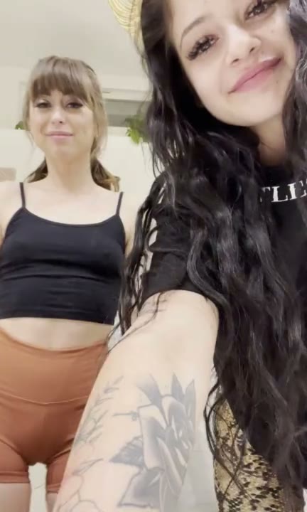 Two Dirty Snapchar Girls Peeing in the Bathroom and Having Fun Showing Their Pussies