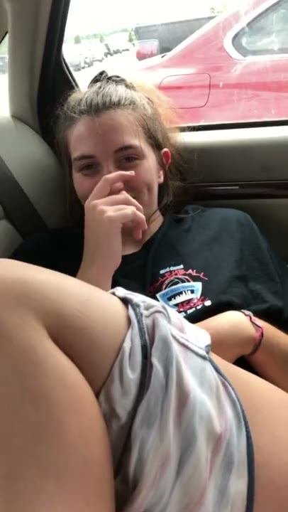 Dirty Snapchat Girl Gets her Thick Warm Pussy Rubbed on the Back of a Car by Boyfriend