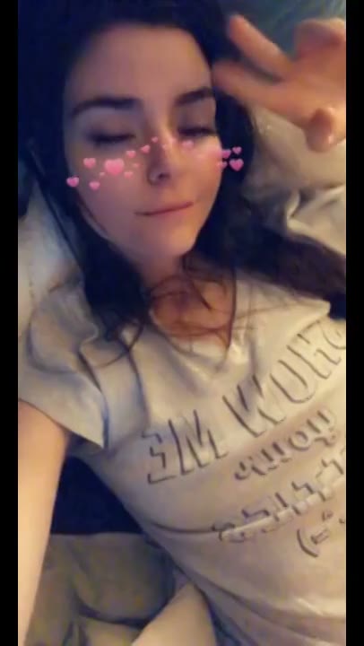 Horny Teen Snap Young Cute Petite Brunette Showing Small Titties Masturbating