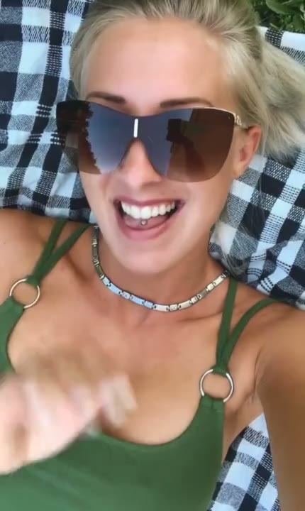 Horny Slut Snaps Herself Masturbating Next to her Sleeping Friend on a Dirty Picnic