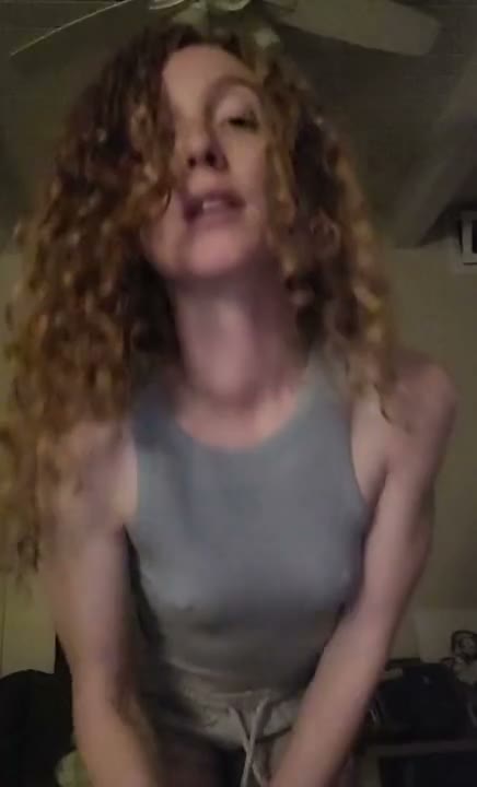 Beautiful MILF with Curly Hair and Small Tits Gets Naked on Snapchat