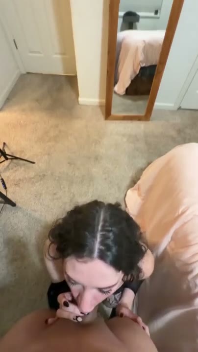 Sexy Off Shoulder Lace Bodysuit and Snakeskin Pattern Shorts Reveal Tight Pussy During Sex Video