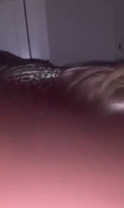 Pretty Snowbunny Sucking Black Cock in Matching Leopard Set During Steamy Bedroom Session